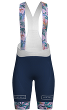 Lade das Bild in den Galerie-Viewer, Produktbild der Marinella Hawaii Radhose mit Trägern bunt Blumen