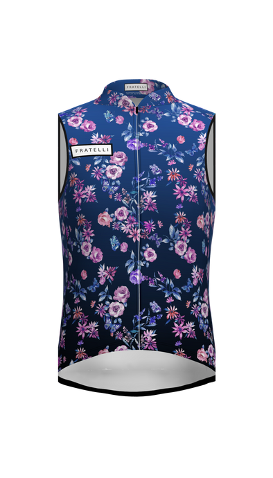 Produktbild der Hawaii Blumen Radweste La Nucia dunkelblau
