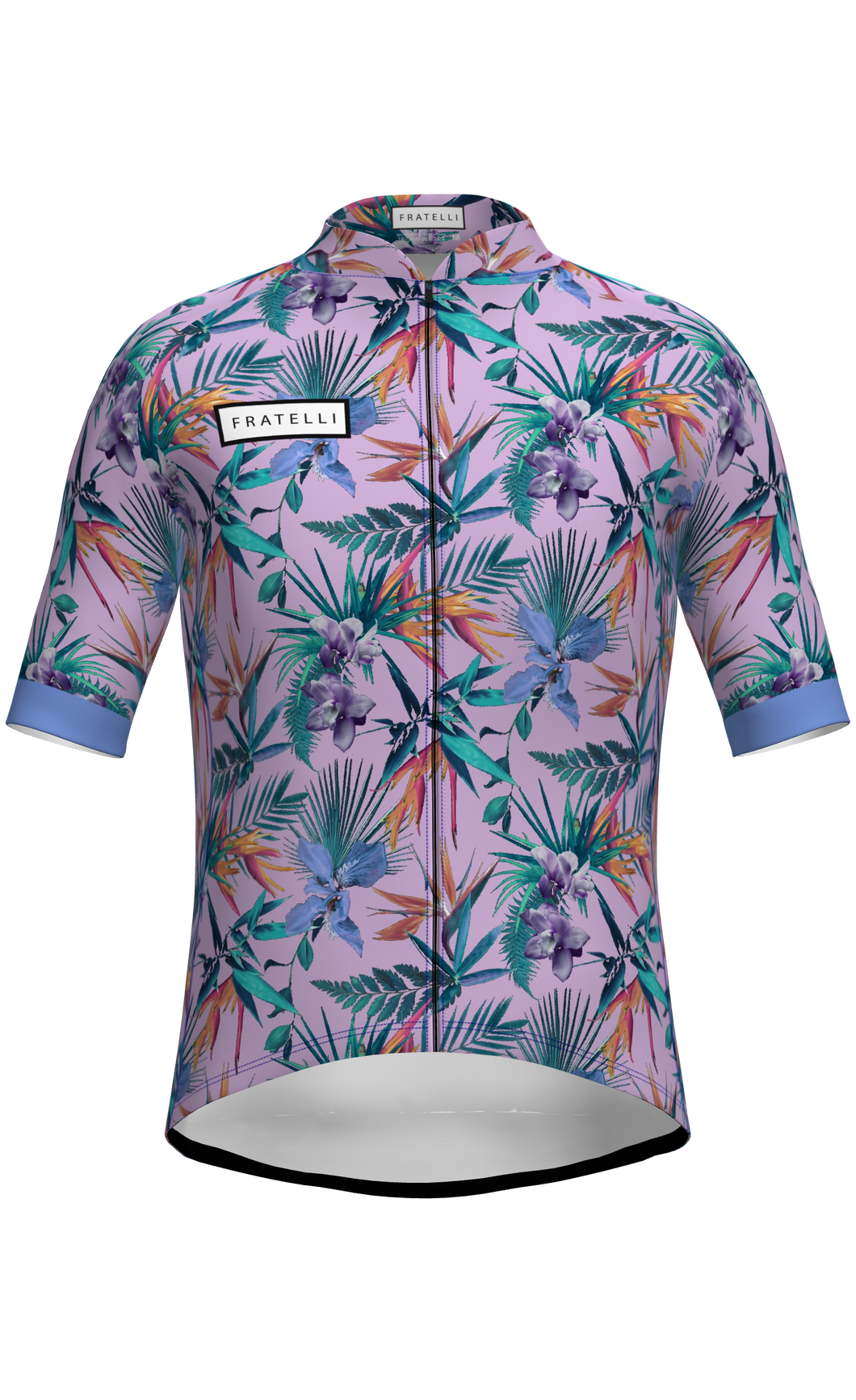 Produktbild des Marinella Hawaii Radtrikots bunt mit Blumen