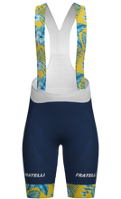 Lade das Bild in den Galerie-Viewer, Produktbild der Hawaii Cocoa Radhose blau gelb bunte Blumen
