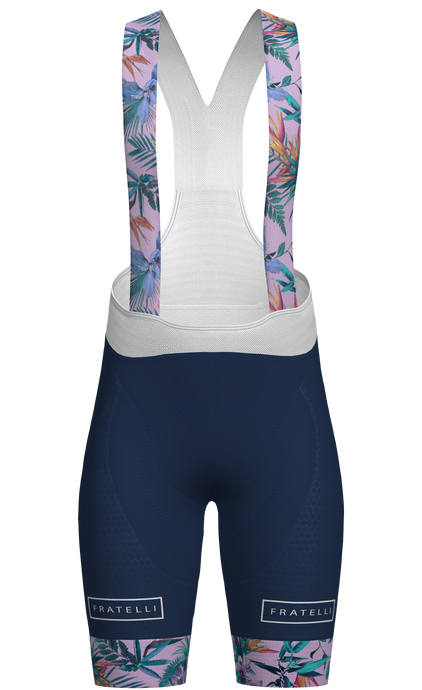 Produktbild der Marinella Hawaii Radhose mit Trägern bunt Blumen